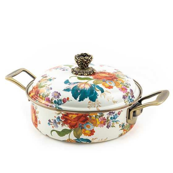 MACKENZIE-CHILDS Flower Market 3 Qt. Casserole NEW - Picture 1 of 6